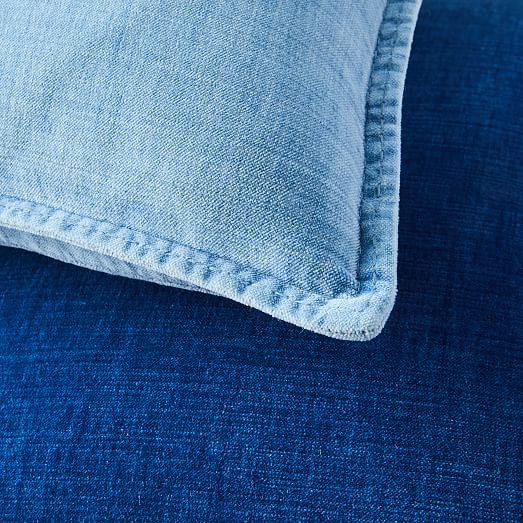 Cotton Velvet Indigo Pillow Covers West Elm
