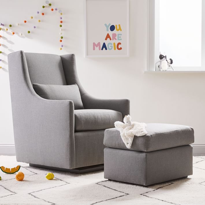 West elm best sale glider recliner