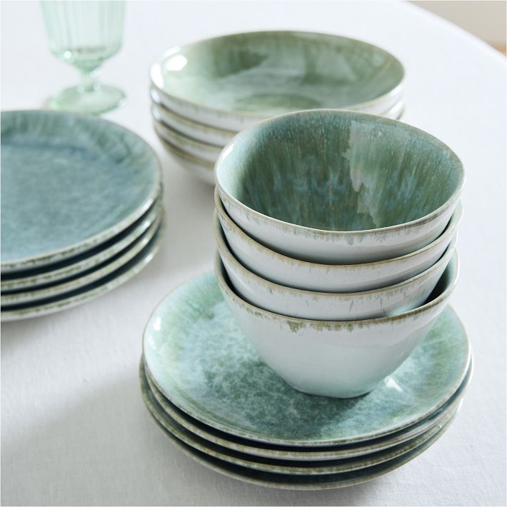 Reactive Glaze Stoneware Dinner Plate Sets West Elm