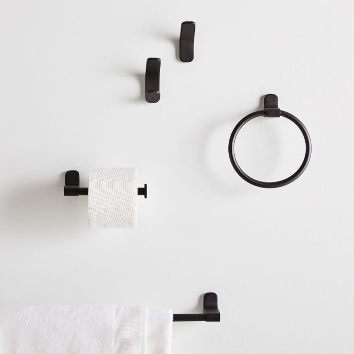 Bathroom Wall Shelf with 2 Double Towel Hooks - The McGarvey Workshop