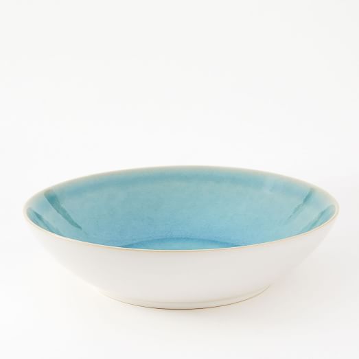 Alta Reactive Glaze Pasta Bowls Turquoise West Elm