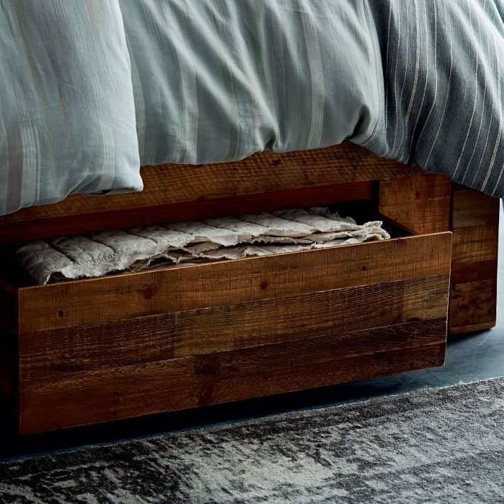 Emmerson® Reclaimed Wood Storage Bed Natural West Elm