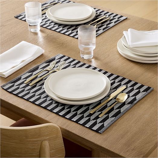 Optic Geo Cotton Placemat Sets West Elm