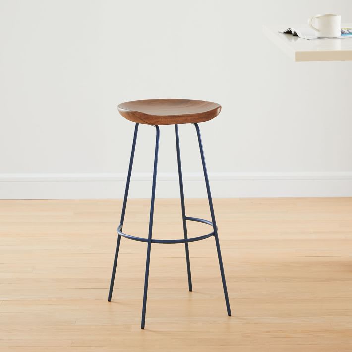 Alden Bar & Counter Stools Petrol Blue West Elm