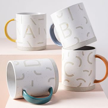 20 oz Glass Coffee Mug with Monogram