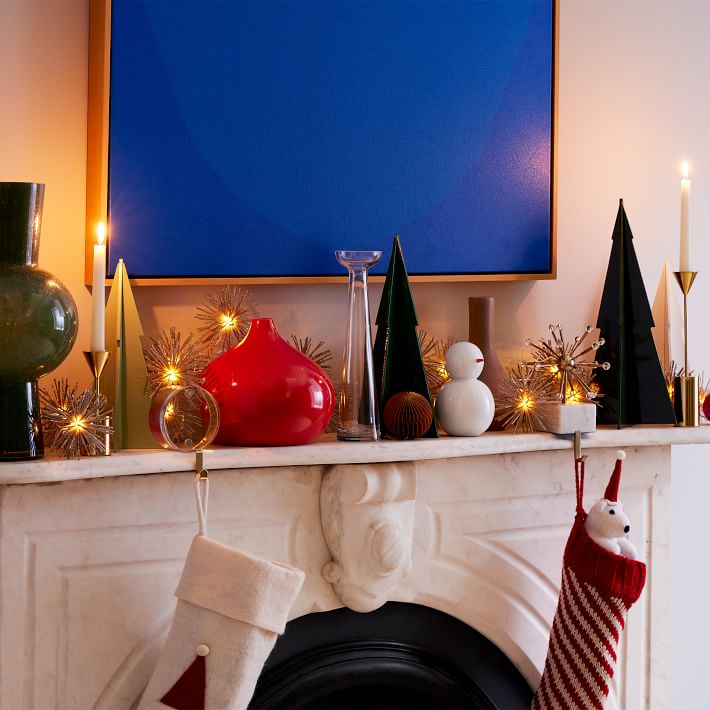 Sputnik Marble & Brass Stocking Holder West Elm