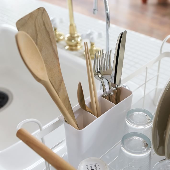 Dish Racks, Over The Sink Dish Drying Rack With Utensil Holders