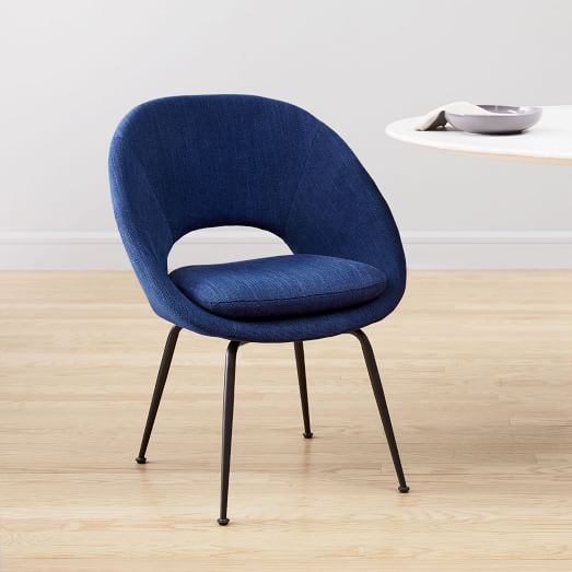 West elm 2024 blue chair