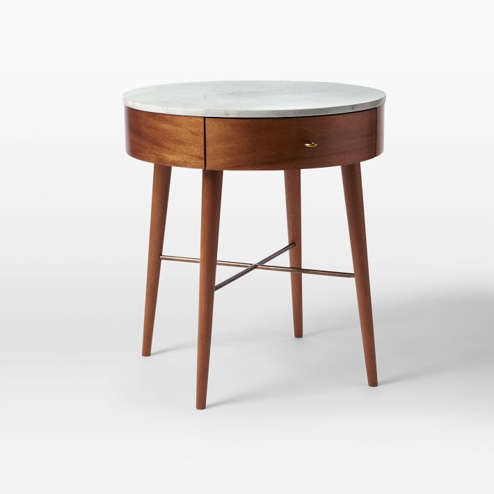 West elm outlet marble nightstand