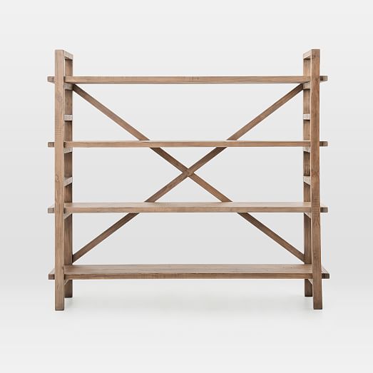 Reclaimed Pine Wood Bookshelf West Elm
