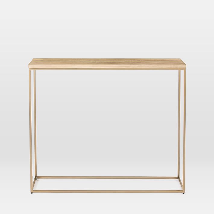 West elm deals gold console table