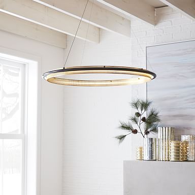 West elm deals led hoop chandelier