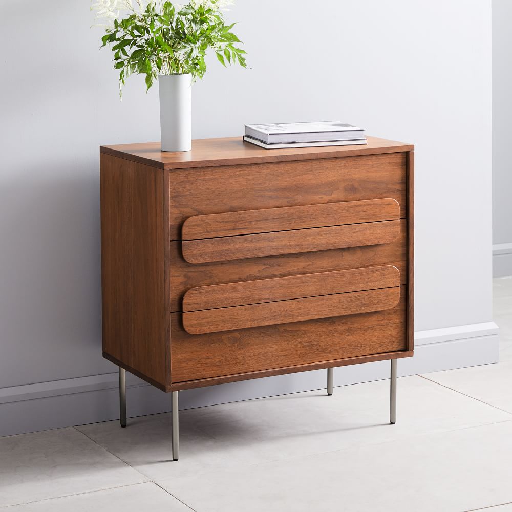 Walnut 3 deals drawer dresser