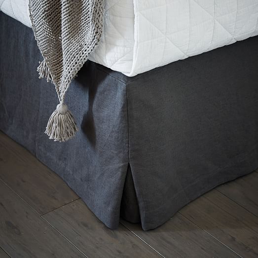 European Flax Linen Bed Skirt West Elm