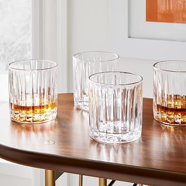 Craft Cocktail Set of 2 Double Old Fashioned Whiskey Glasses with