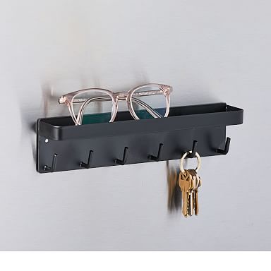 Large Key Holder Wall Shelf, Entryway Hook Organizer