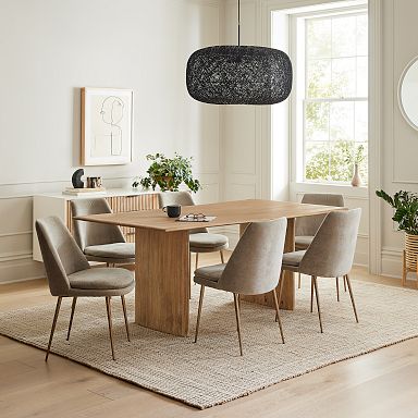 Skraut Home - Dining tables, 10 people, 200, robust and stable thanks to  its structure and solid legs, ideal for family gatherings, oak and white