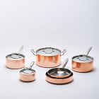 Fleischer & Wolf Copper Cookware Sets 10-Pieces,Triply Stainless