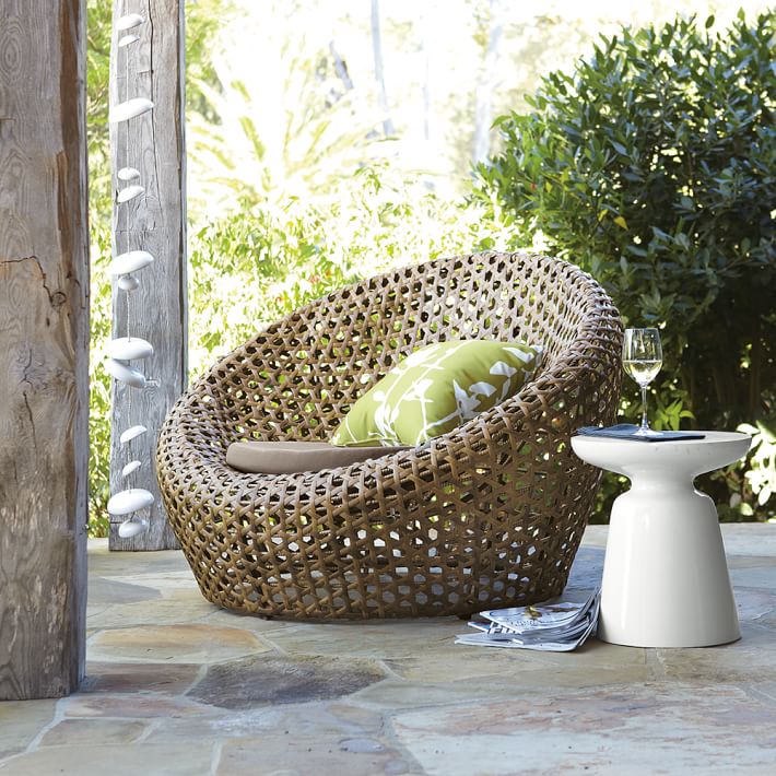 Montauk Outdoor Nest Chair - Antique Palm