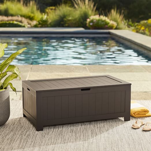 Portside Aluminum Outdoor Storage Trunk West Elm