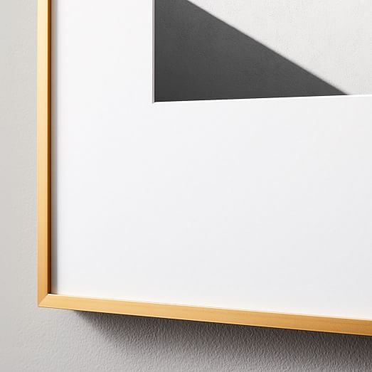 Metal Gallery Picture Frame - Matte Gold | West Elm