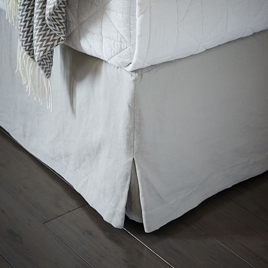 European Flax Linen Bed Skirt West Elm