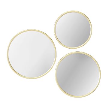 Metal Framed Mirror Set (10