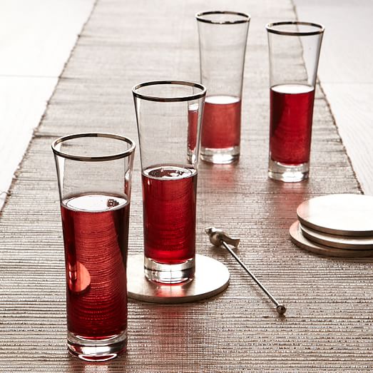 Platinum Rimmed Wine Glasses West Elm