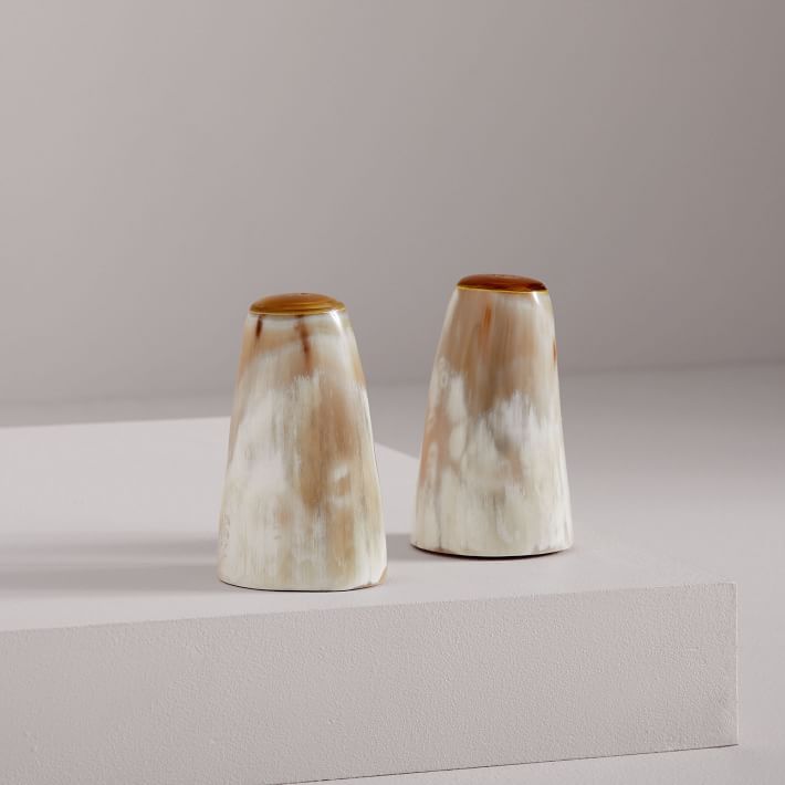 Horn Salt & Pepper Shaker Set