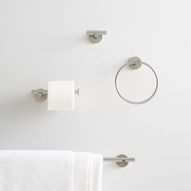 Creative Brushed Nickel 6 Piece Bathroom Accessories Set