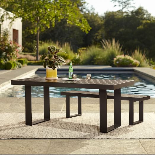 Aluminum outdoor dining tables hot sale