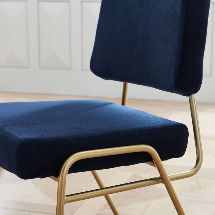 West elm 2024 blue chair