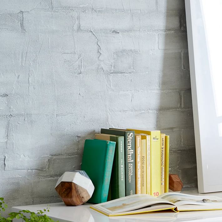 Marble + Wood Geometric Objects, Decorative Accents West Elm