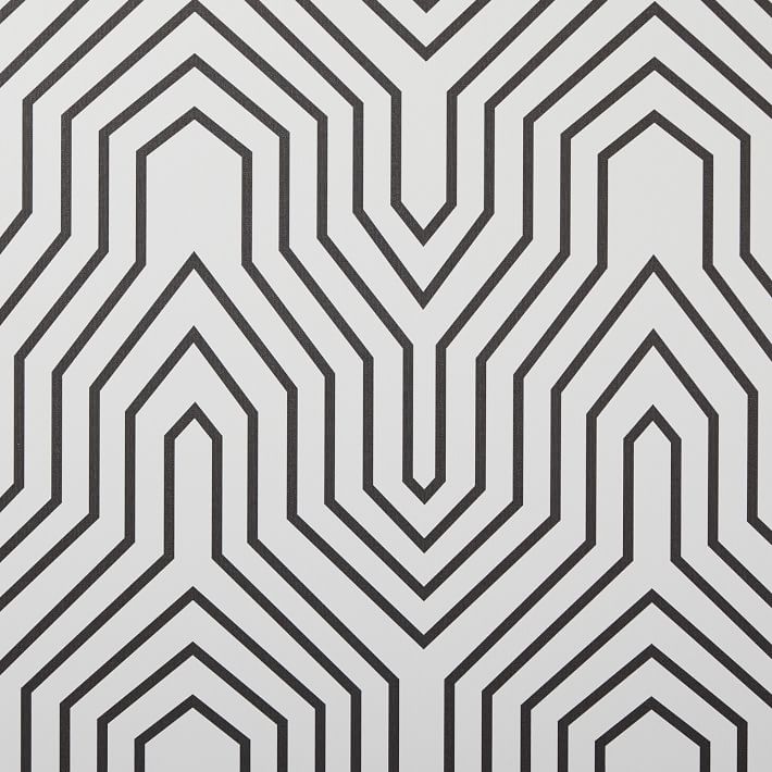 Drop It MODERN Labyrinth Wallpaper | West Elm