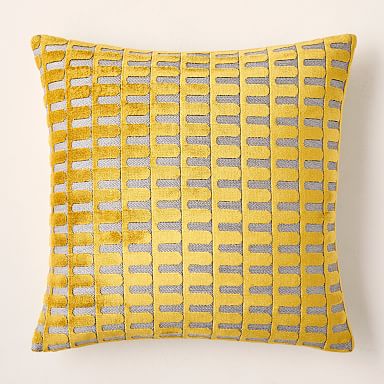 West elm best sale yellow pillow