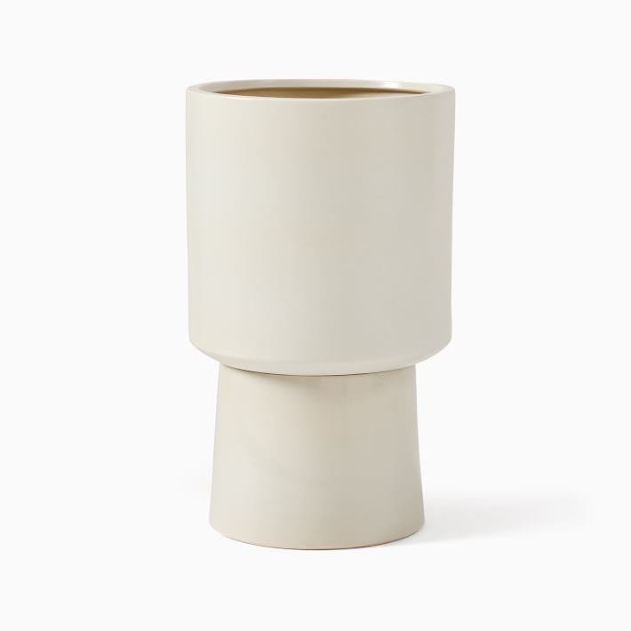 Bishop Ceramic Indoor Pedestal Planters