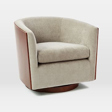 West elm swivel barrel shop chair