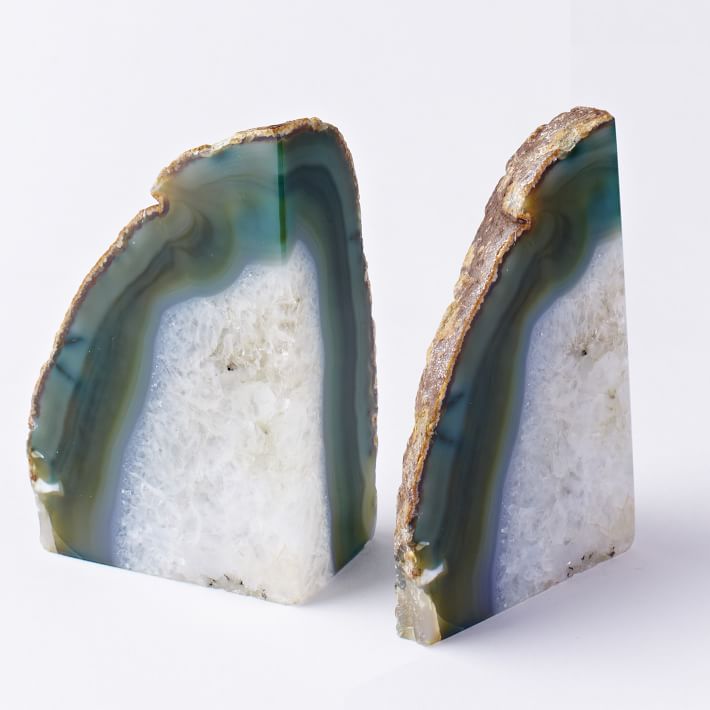 Agate Stone Bookends