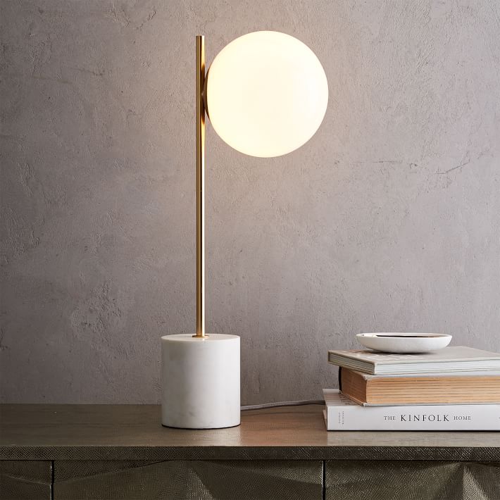 Sphere & Stem Table Lamp (22")