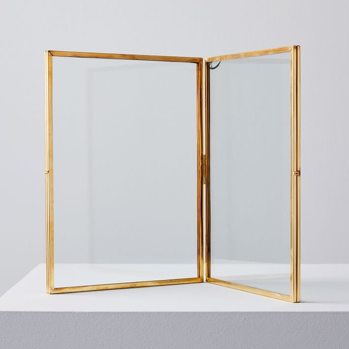 Terrace Folding Frames - Brass
