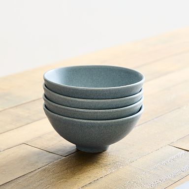 Crow Canyon - The Get Out Enamel Cereal Bowl, Tomato & Smoke Blue