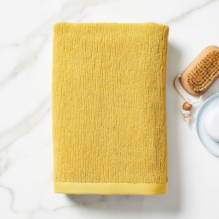 Everyday Textured Hand Towel - Dark Horseradish