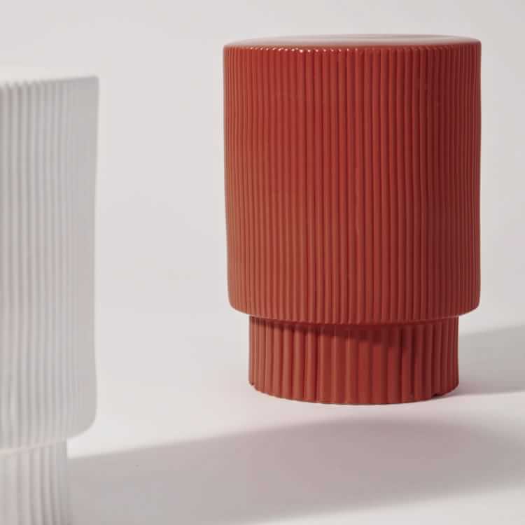 Fluted Side Table (13"16") West Elm