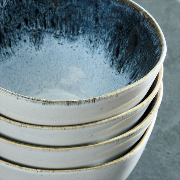 Reactive Glaze 19.17 fl. oz. Assorted Colors Stoneware Soup Bowl Crocks  (Set of 6)