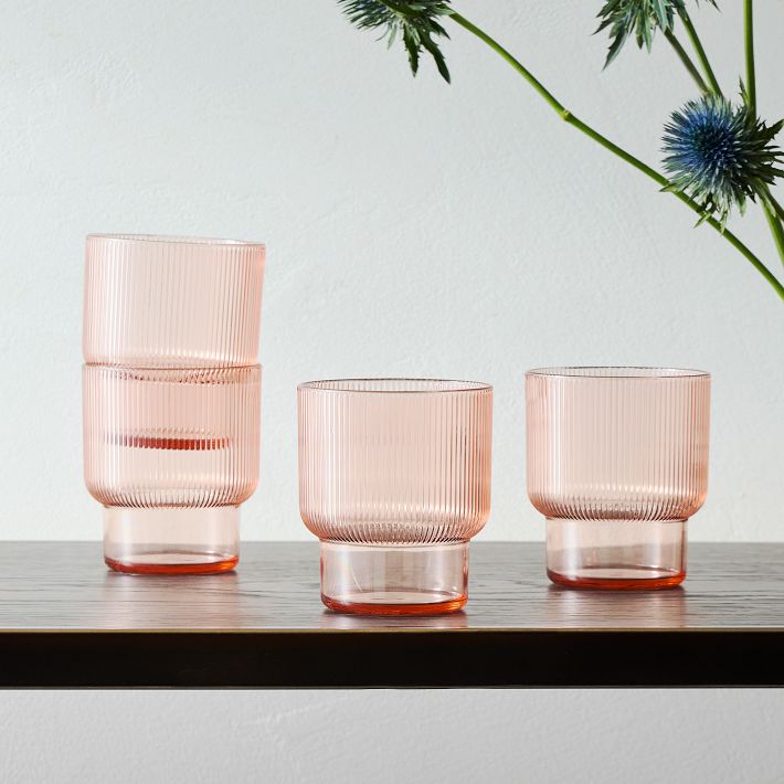 Fluted Acrylic Double Old-Fashioned Glass + Reviews