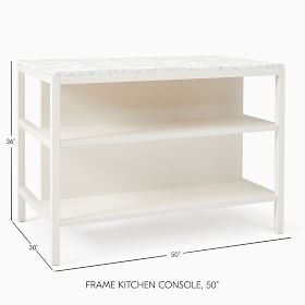 Frame Kitchen Console - Butcher Block