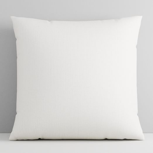 Sunbrella Canvas White Indoor/Outdoor Pillow Cover with Pillow Insert –  FoamRush