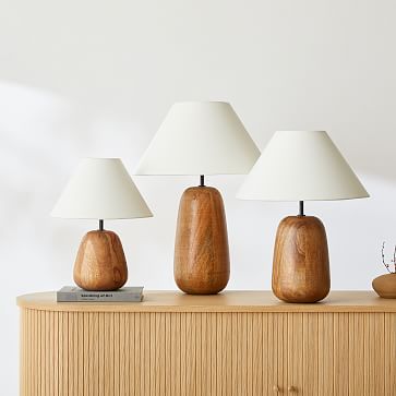 Lantern Table Lamp - Teak New York