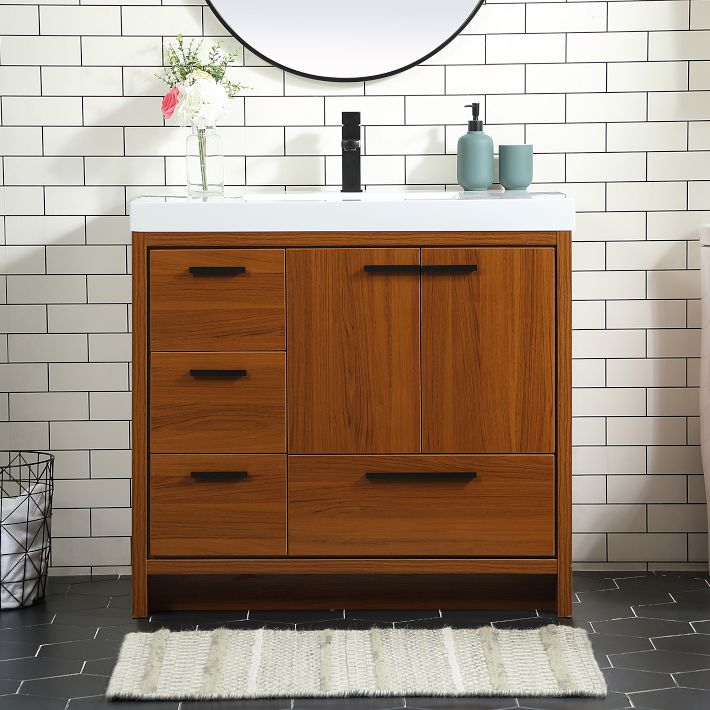 Donovan Single Bathroom Vanity (24–48) - Blue/Green