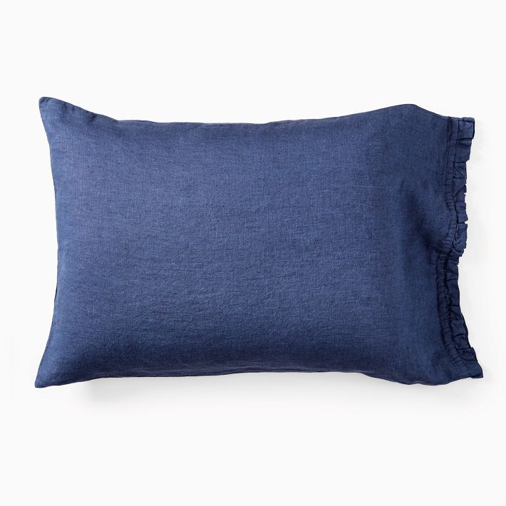 European Flax Linen Ruffle Sheet Set & Pillowcases West Elm